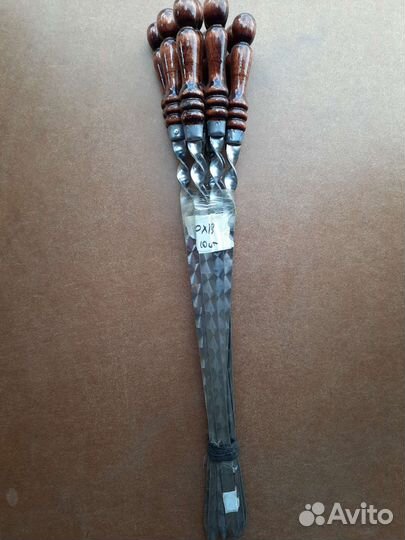 Шампура из нержавейки с деревянной ручкой