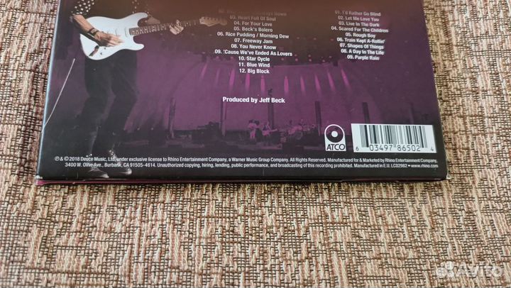 CD диск музыкальный Jeff Beck EU