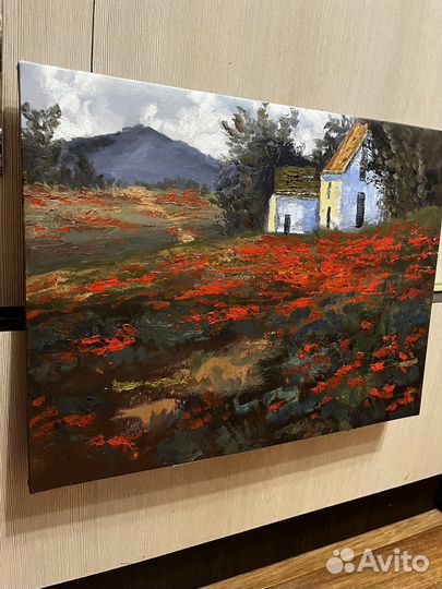 Картина маслом на холсте пейзаж