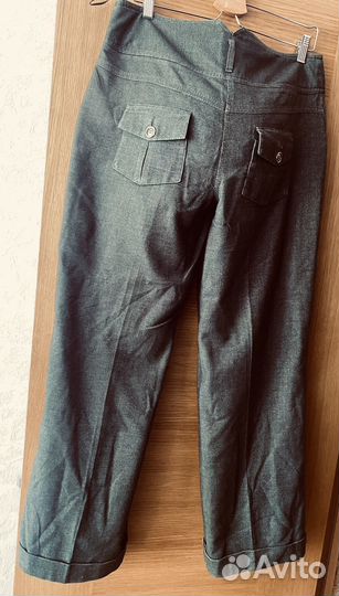 Брюки- трубы широкие