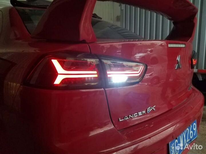 Lancer X Тюнинг Стоп сигналы стиль Audi Y8SC2