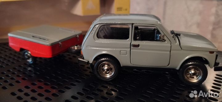 Модель ваз 2121 с прицепом Скиф