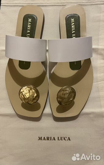 Шлепанцы maria luca, кожа 38 размер