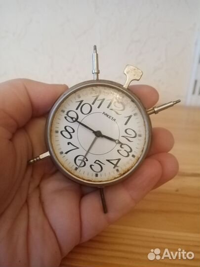 Будильник СССР, часы советские. Лот 42