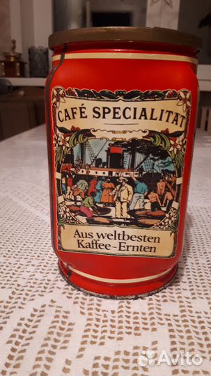 Винтажная жестяная банка