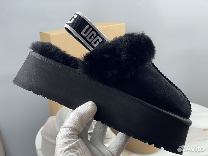 Ugg Funkette Suede Platform женские тапочки