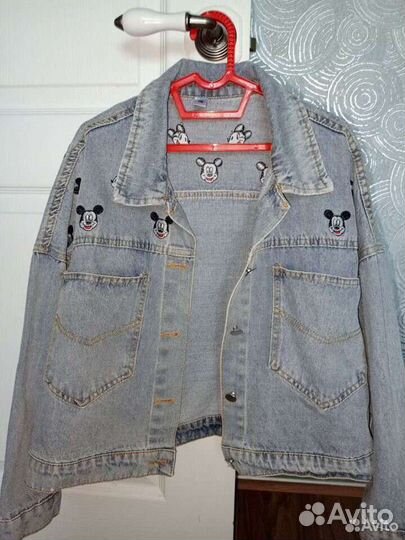 Джинсовая куртка на девочку 146