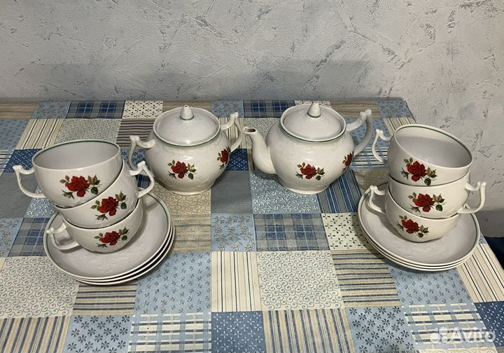 Чайный сервиз (китайский, вербилки)