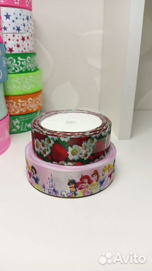 Репсовая лента. Атласная лента. Кабошоны. Резинки