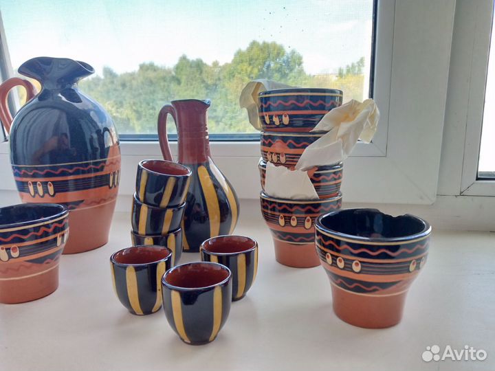 Винный набор керамика СССР посуда винтаж