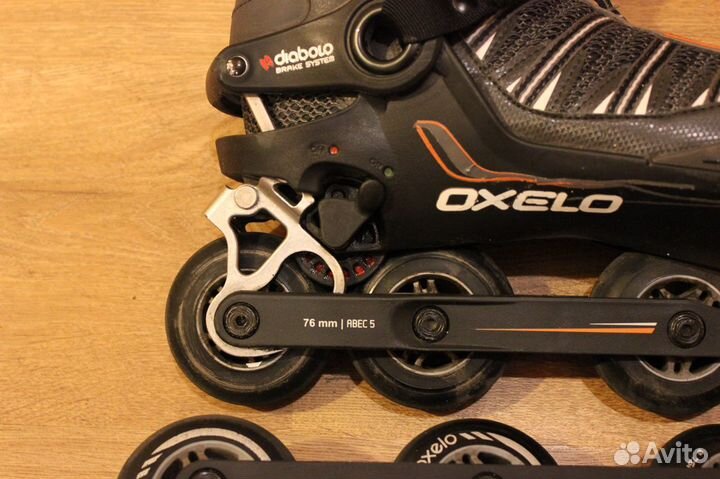 Роликовые коньки oxelo diabolo brake system 45разм