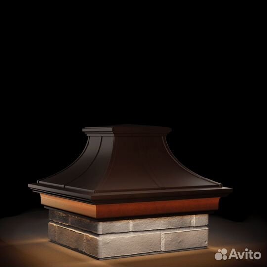 Колпак на забор с подсветкой premium