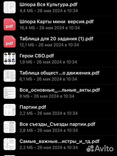 Шпаргалки ЕГЭ история 2024