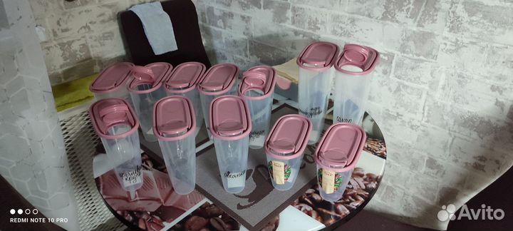 Набор контейнеров под сыпучие(12шт)