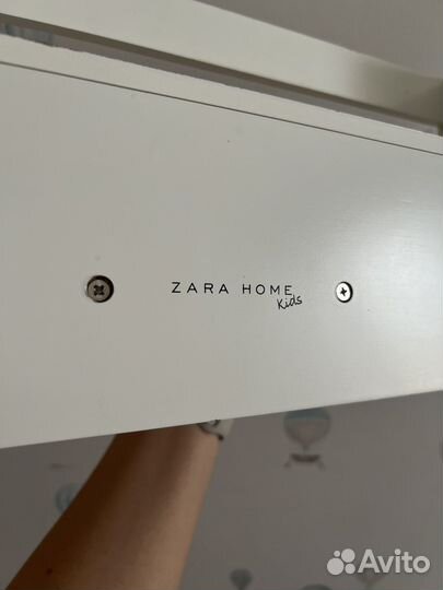 Полочка настенная белая zara home zara kids