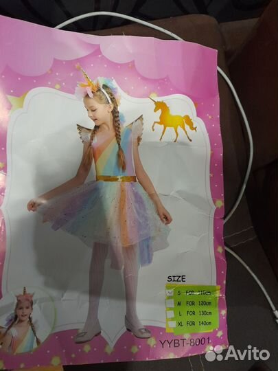 Новогодний костюм для девочки единорог