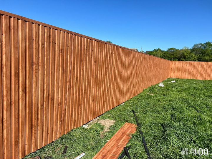 Заборы из профнастила с установкой