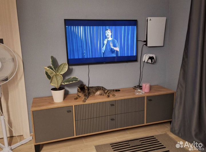 Тумба графит 180 см в наличии