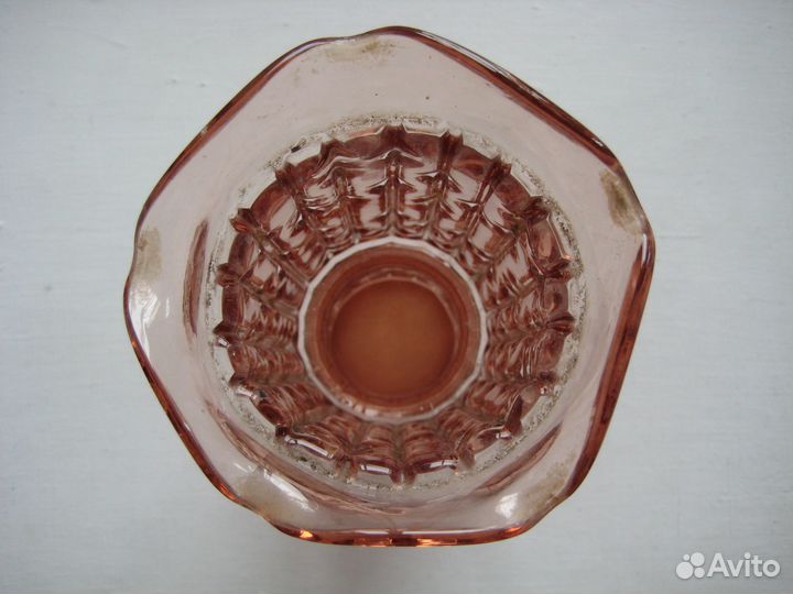 Ваза СССР (карамельное стекло)