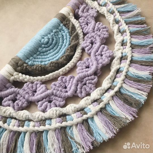 Настенное макраме панно