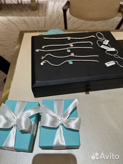 Браслет Tiffany оригинал Blue heart новый