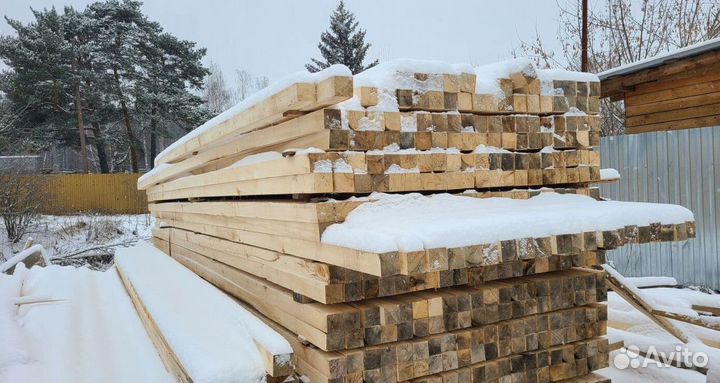 Брус обрезной 150х100 мм в мск и мо Опт