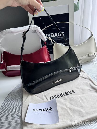 Сумка jacquemus натуральная кожа 3 цвета