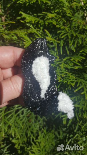 Брошь Чёрная Лиса