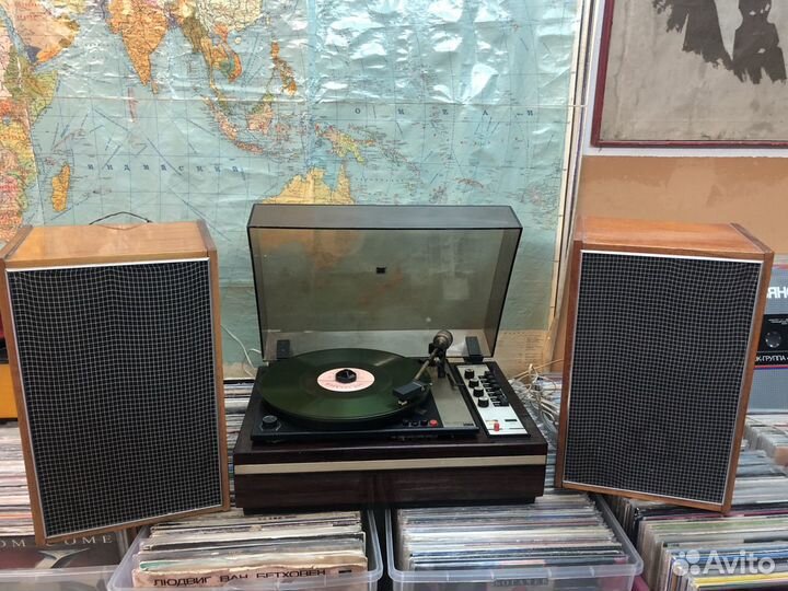 Электрофон вега 003 G-600C + Колонки 10 мас-1М