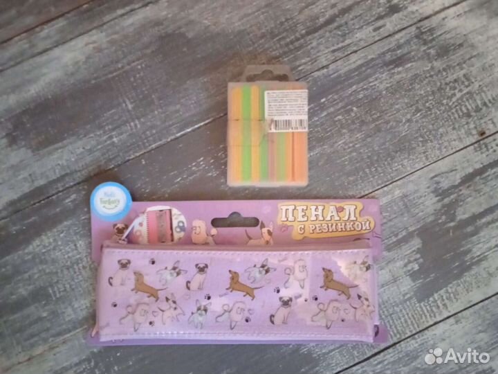 Пенал для школы+счетные палочки. Цена за все