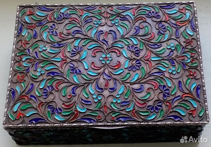 Шкатулка. Порлихромные эмали. Ag
