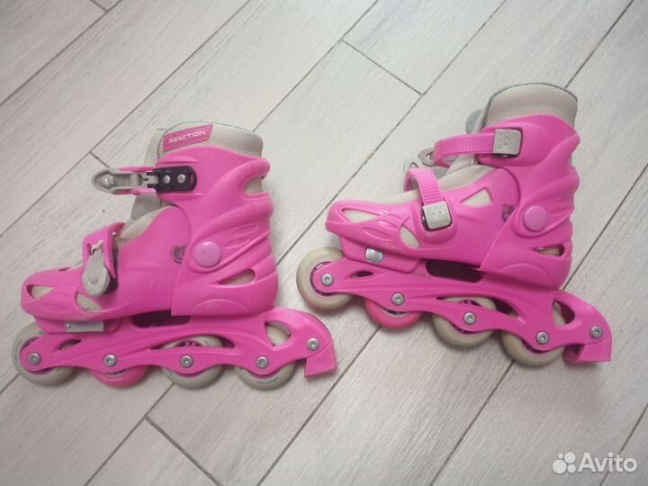 Роликовые коньки reaction детские раздвижные32-35