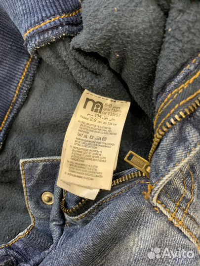 Джинсы утепленные Mothercare 8-9 134