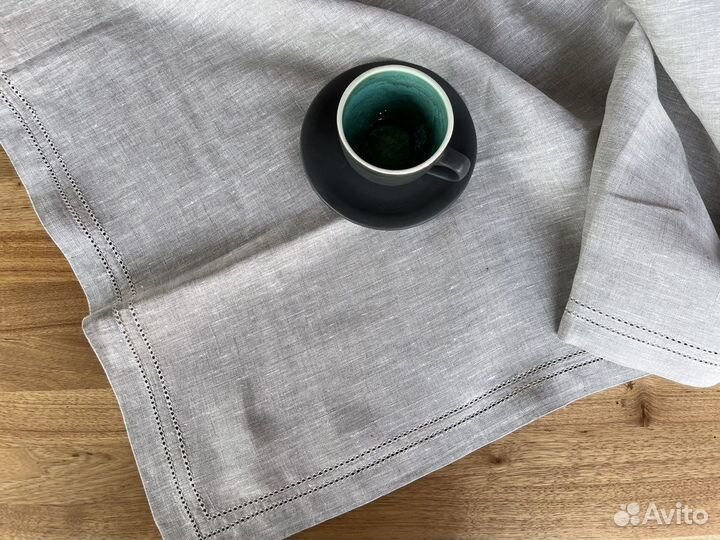 Скатерти салфетки полотенца 100 лен мережка