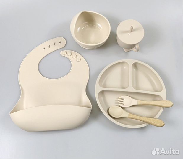 Детская посуда для кормления силиконовая