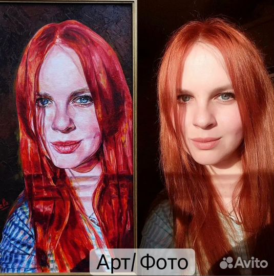 Портрет по фото на заказ маслом