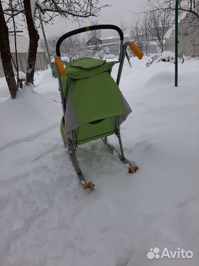 Санки-коляска детские