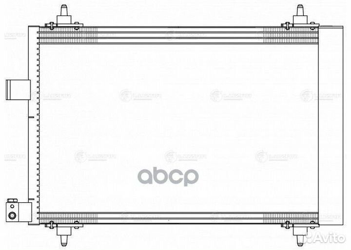 Luzar Радиатор кондиц. для а/м Peugeot 407