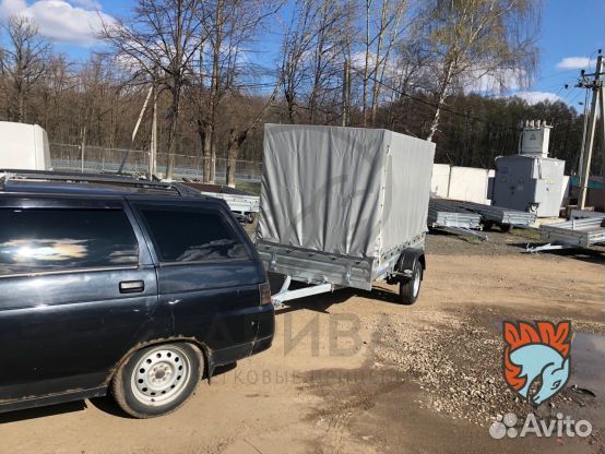 Автоприцеп мзса 817705.022 с тентом 150 см