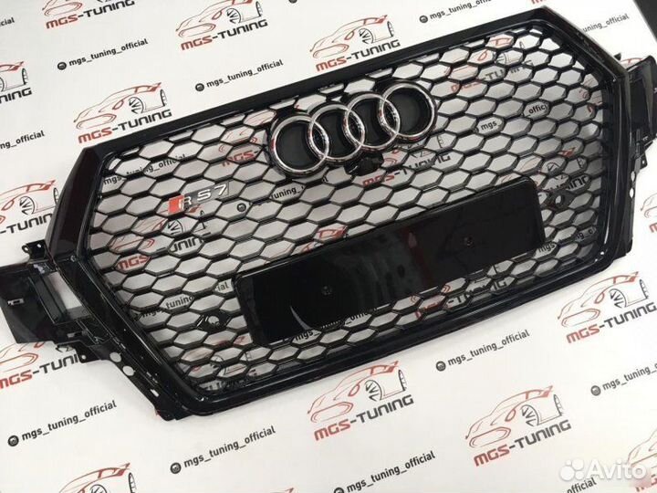 Решётка на Audi Q7 15-н.в. RSQ7 дизайн 3