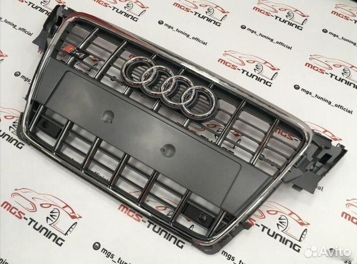 Решетка на Audi A4 в стиле S4 07-11гг. дизайн 4