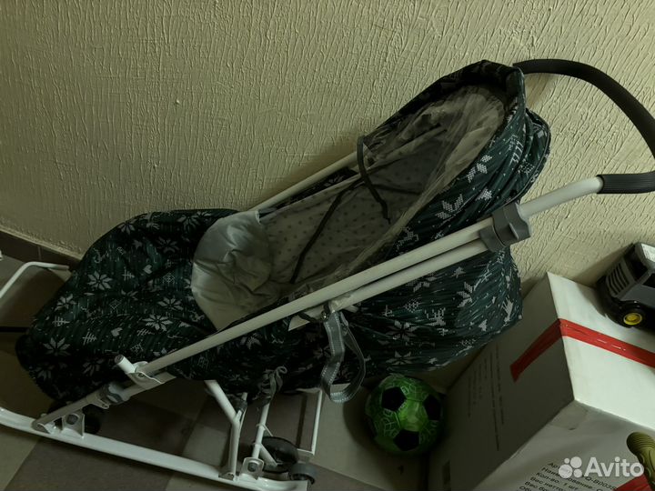 Детские санки коляска