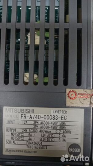 Преобразователь частоты mitsubishi FR-A740-00083EC