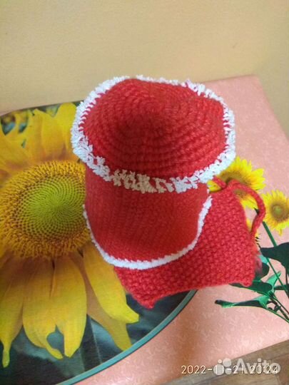 Шапочка с манишкой