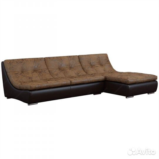 Угловой диван Монреаль Релакс модульный до-12 замш