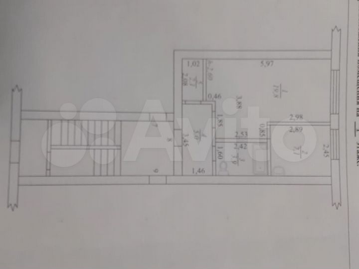 1-к. квартира, 37,9 м², 1/2 эт.
