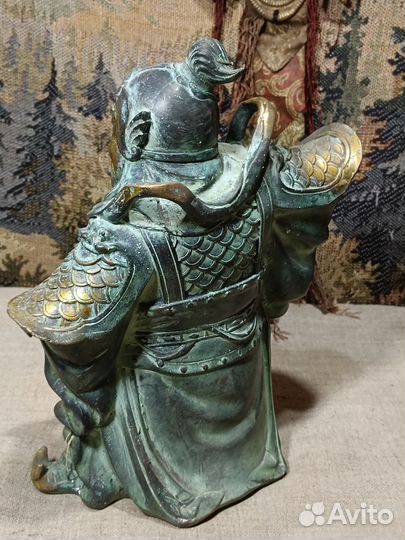 Статуэтка воин богатырь бронза