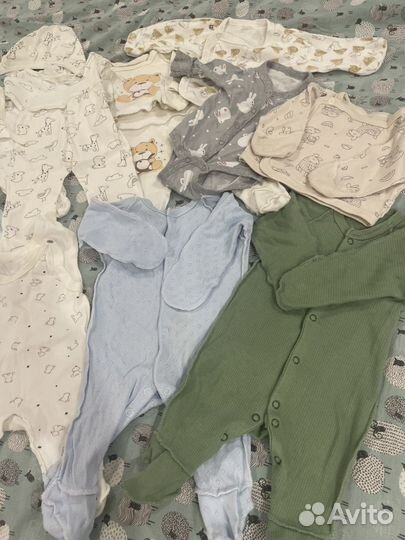 Вещи пакетом детские 56 размер 18 штук