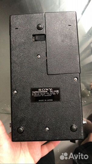 Винтажная sony tapecorder tc 110 bt