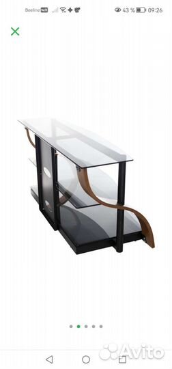 Стеклянная тумба под тв